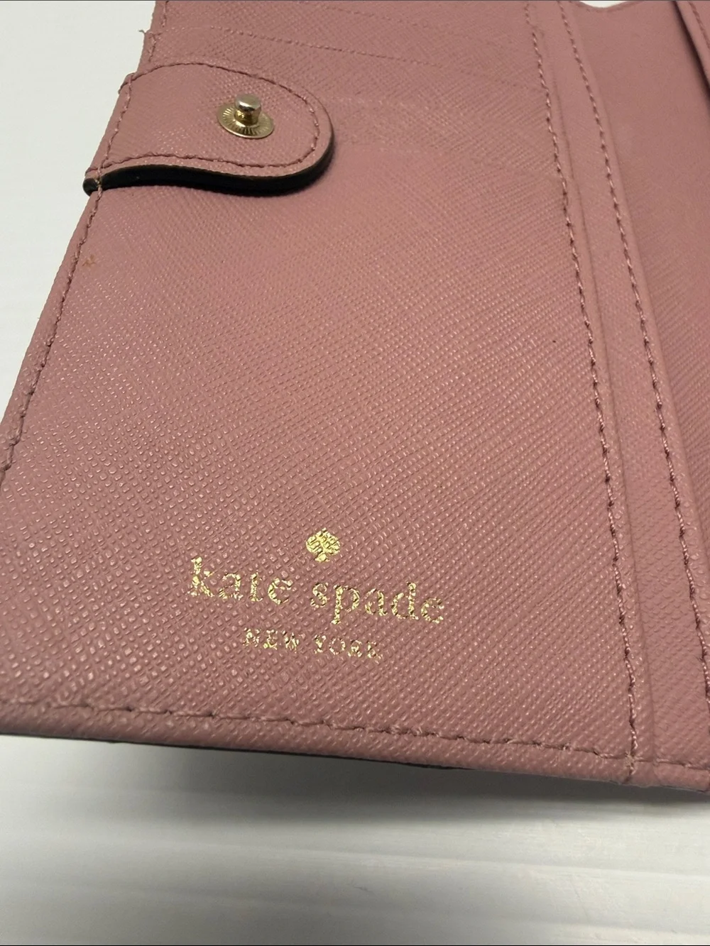 Kate Spade Two-Tone Plum and Dusty Pink Continental Wallet